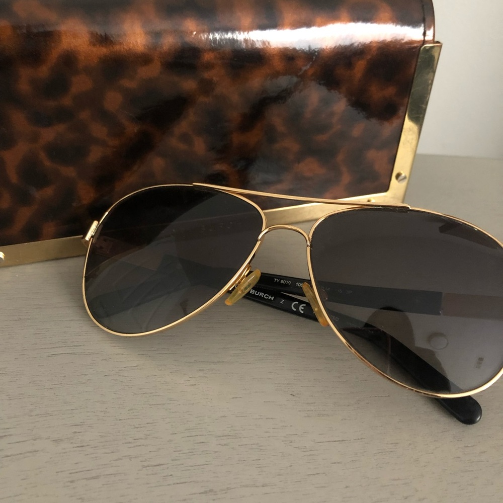 Polarized Tory Burch aviator sunglasses